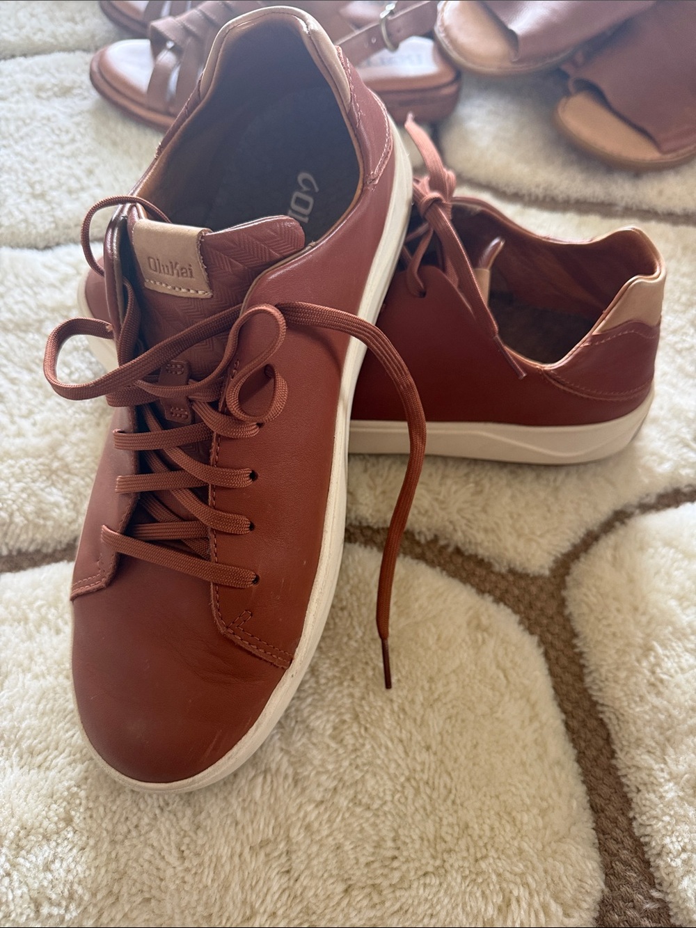 Olukai Men's Lae Ahi LI Ili Shoes Loafers Sneakers Brown 10